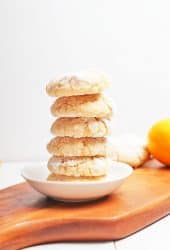 Stack of finished cookies