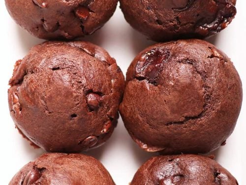 Mini Double Chocolate Muffins