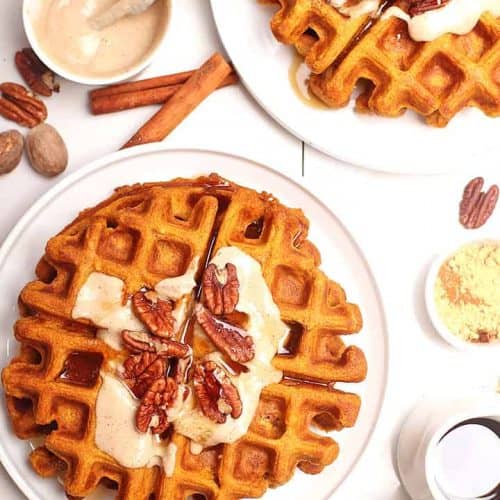 Classic Belgian Waffle Recipe (Make Ahead!) - Pinch and Swirl