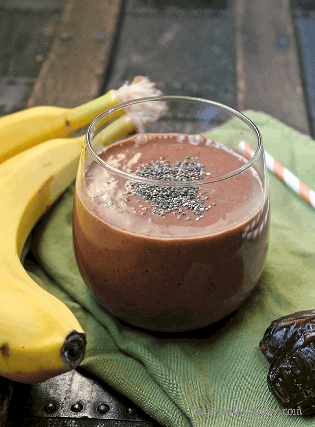 Raw Banana Cacao Breakfast Smoothie