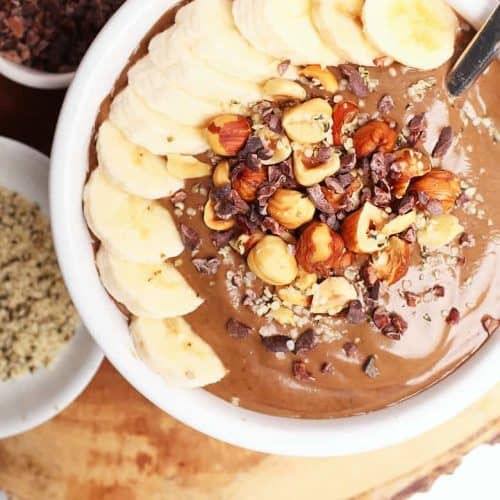 Chocolate Hazelnut Smoothie Bowl | My Darling Vegan