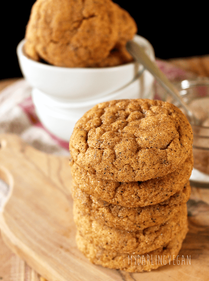 Pumpkin Snickerdoodles with Chai | My Darling Vegan