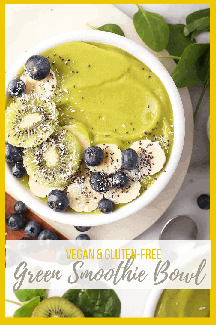 Tropical Green Smoothie Bowl | My Darling Vegan