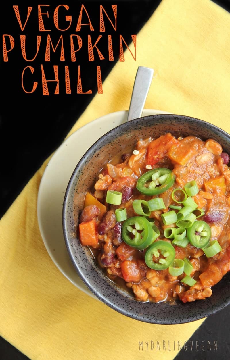 Vegan Pumpkin and Smokey Tempeh Chili