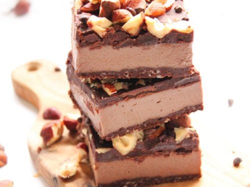 Vegan Chocolate Hazelnut Cheesecake Bars My Darling Vegan