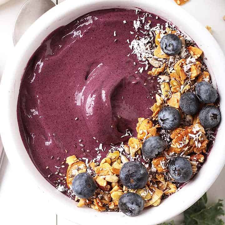 Blueberry Coconut Smoothie Bowl - My Darling Vegan