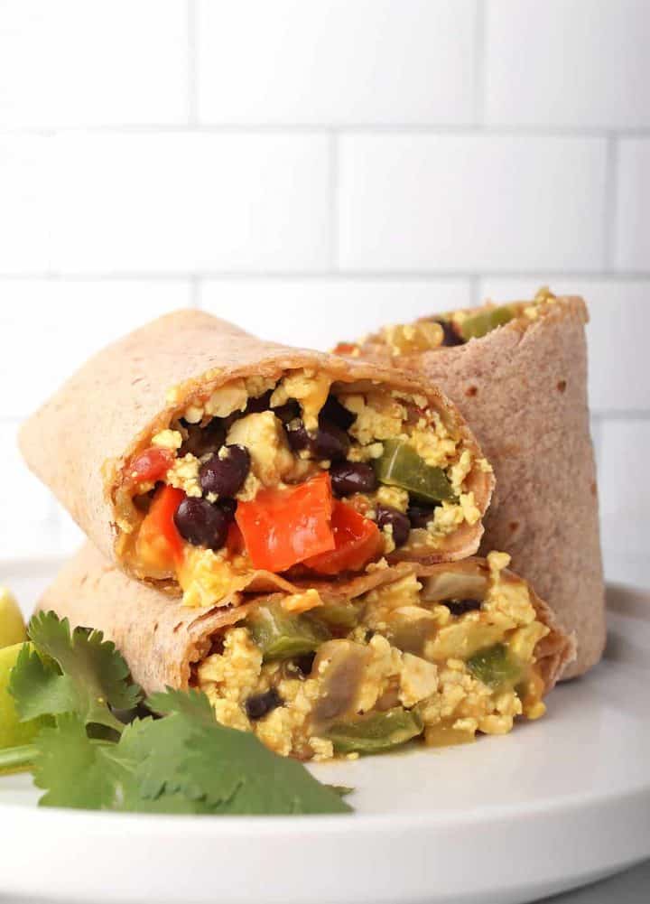 Southwest Vegan Breakfast Burrito - My Darling Vegan