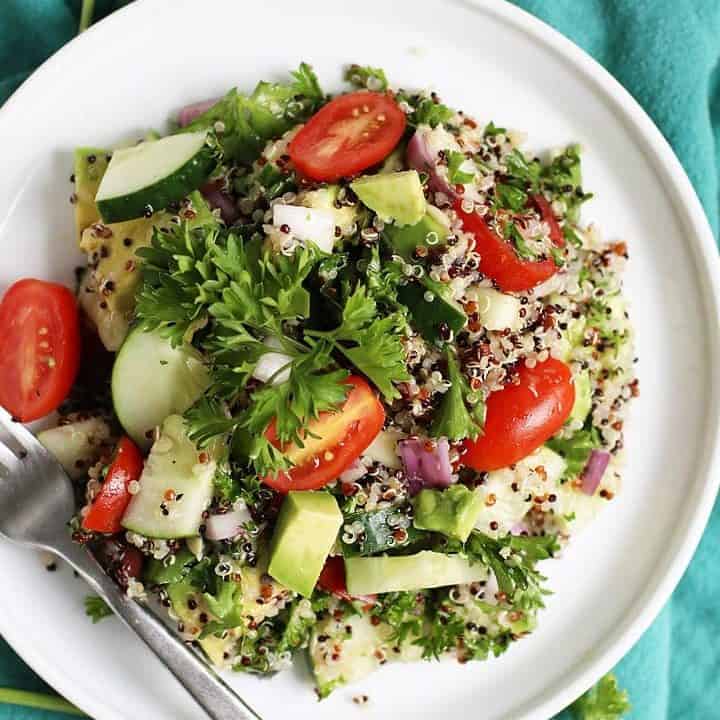 Mediterranean Quinoa Salad - My Darling Vegan