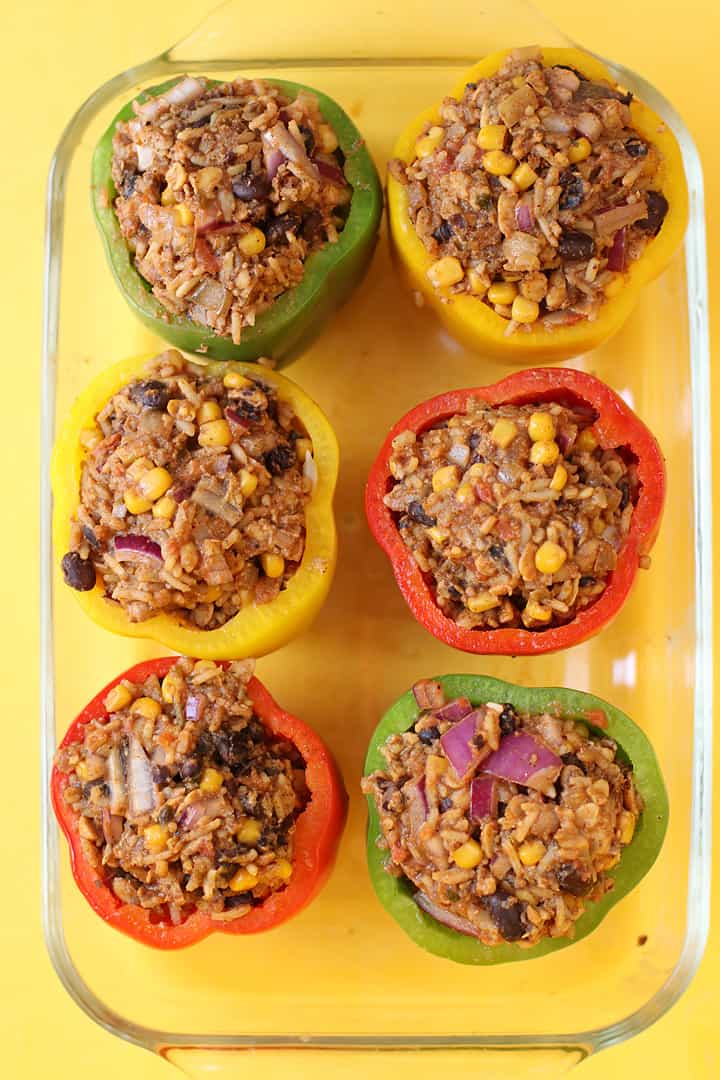 Mexican-Style Vegan Stuffed Peppers | My Darling Vegan