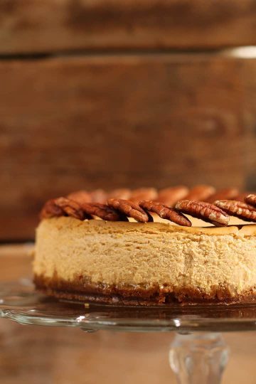 Easy Vegan Pumpkin Cheesecake - My Darling Vegan