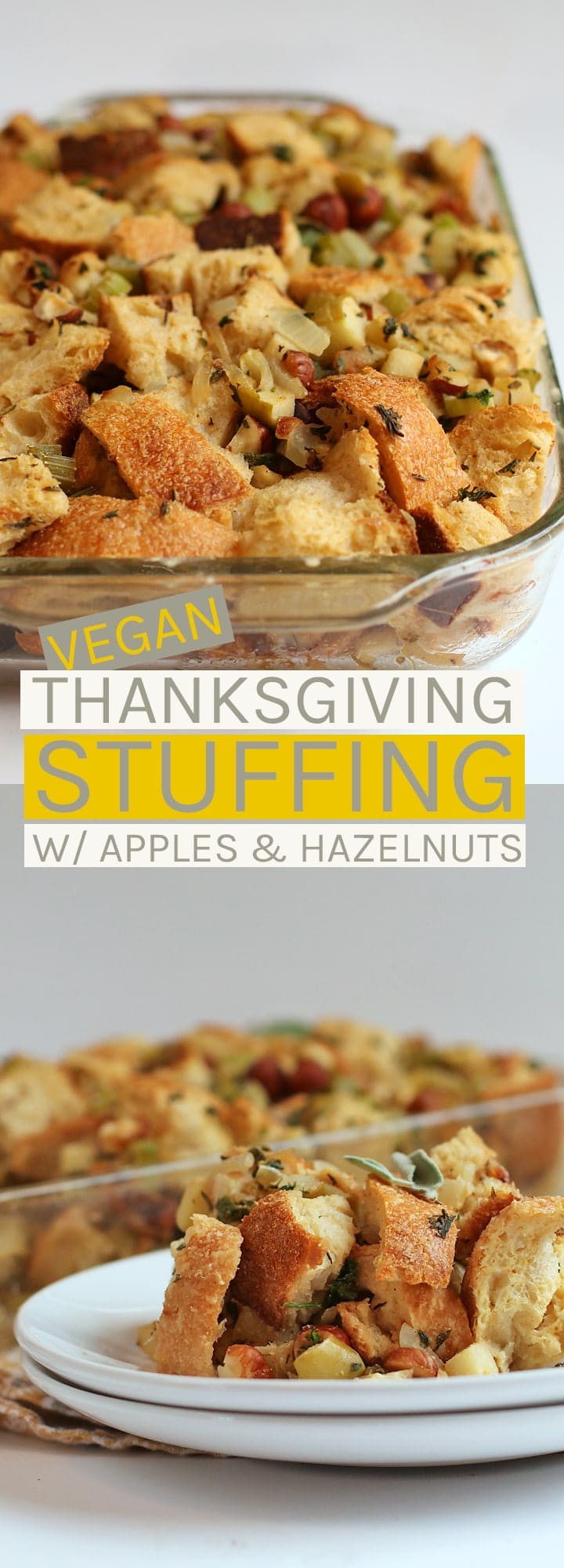 Vegan Stuffing with Apples and Hazelnuts | My Darling Vegan