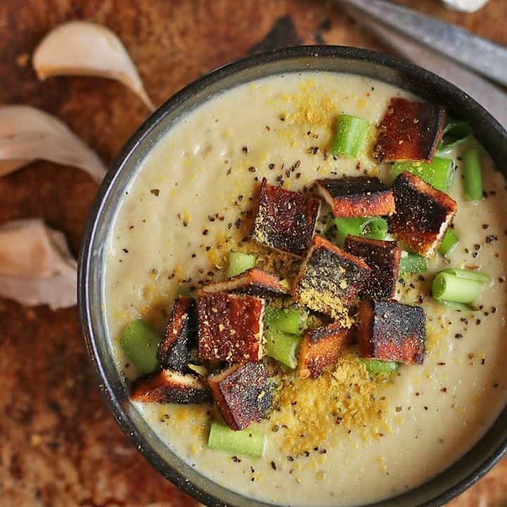 Vegan Cream Of Cauliflower Soup | My Darling Vegan