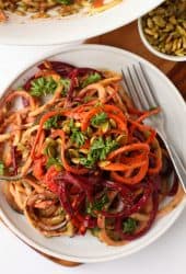 Spiralized Vegetable Salad