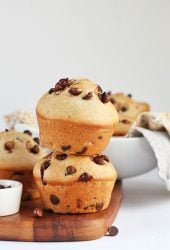 Stack of finished muffins