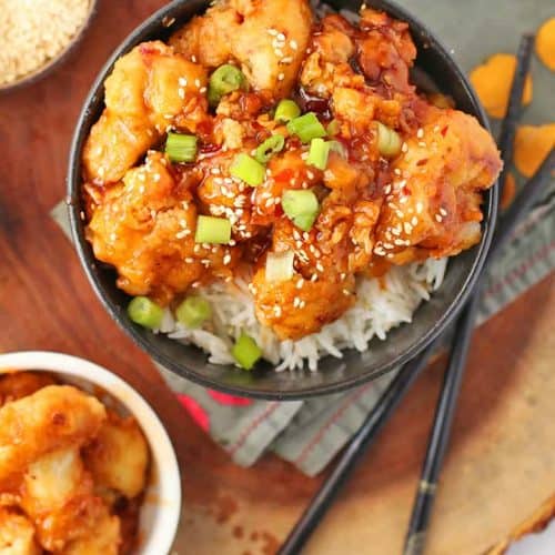 Sticky Sesame Cauliflower (Baked!) - My Darling Vegan