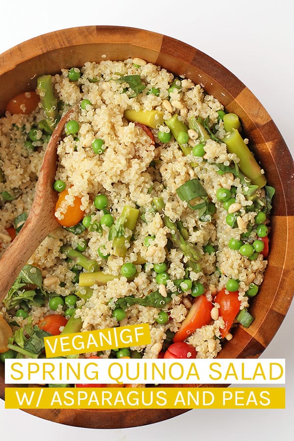 Vegan Quinoa Salad with Asparagus and Peas | My Darling Vegan