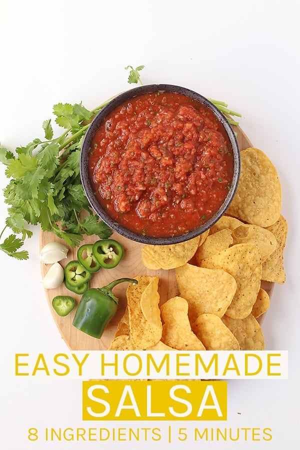 The BEST Easy Blender Salsa Recipe (Simple Ingredients)