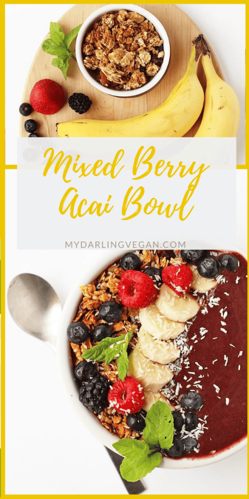 Vanilla Berry Acai Bowl - Nourishing Amy