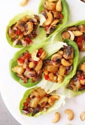 Mushroom Teriyaki Lettuce Wraps