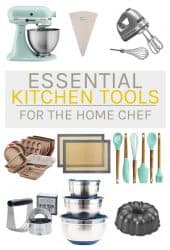 It's the essential kitchen tools that every home chef needs! Have you ever wondered what you need to have a well-stocked kitchen? Here is the ultimate list on the top essential kitchen gadgets and utensils.