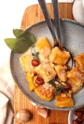 Pumpkin Gnocchi with fresh sage