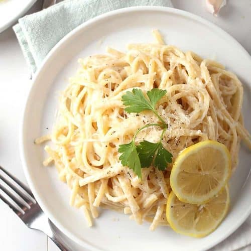 Vegan Lemon Pasta {Cashew Cream} | My Darling Vegan