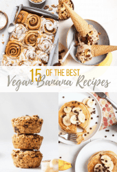 The BEST vegan banana recipes for your ripe bananas! Don't let your bananas go to waste with these delicious recipes. From bread to ice cream to cookies, there is a banana recipe for everyone.