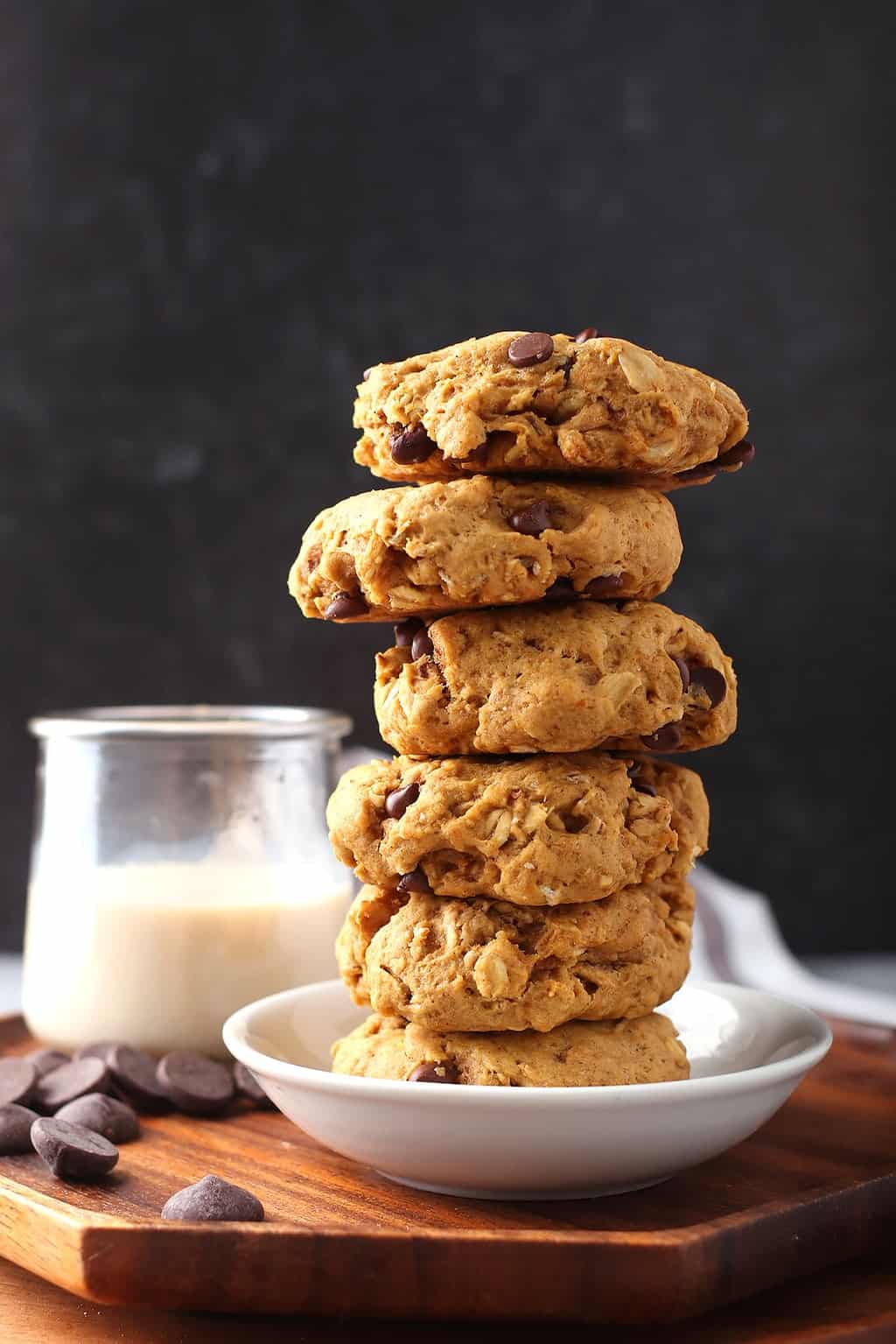 Vegan Pumpkin Chocolate Chip Cookies | My Darling Vegan