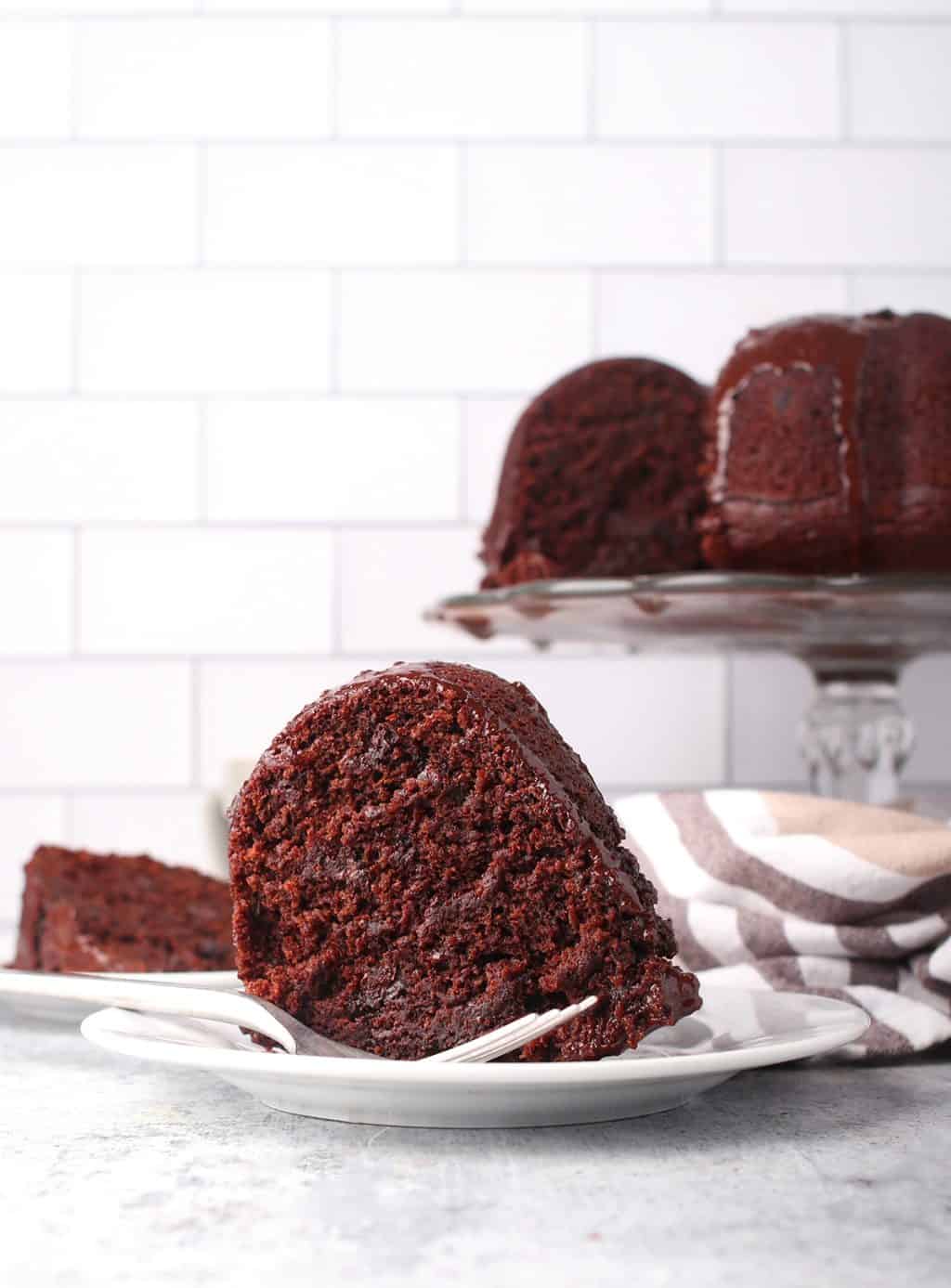 Vegan Triple Chocolate Bundt Cake | My Darling Vegan