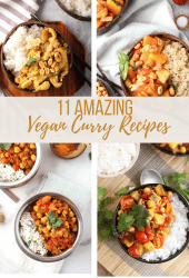 4 different vegan curry recipes