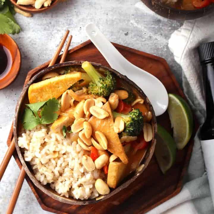 Creamy Thai Red Curry with Tofu - My Darling Vegan