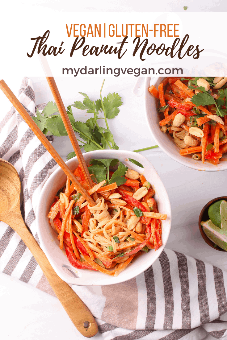 Vegan Peanut Noodles - My Darling Vegan