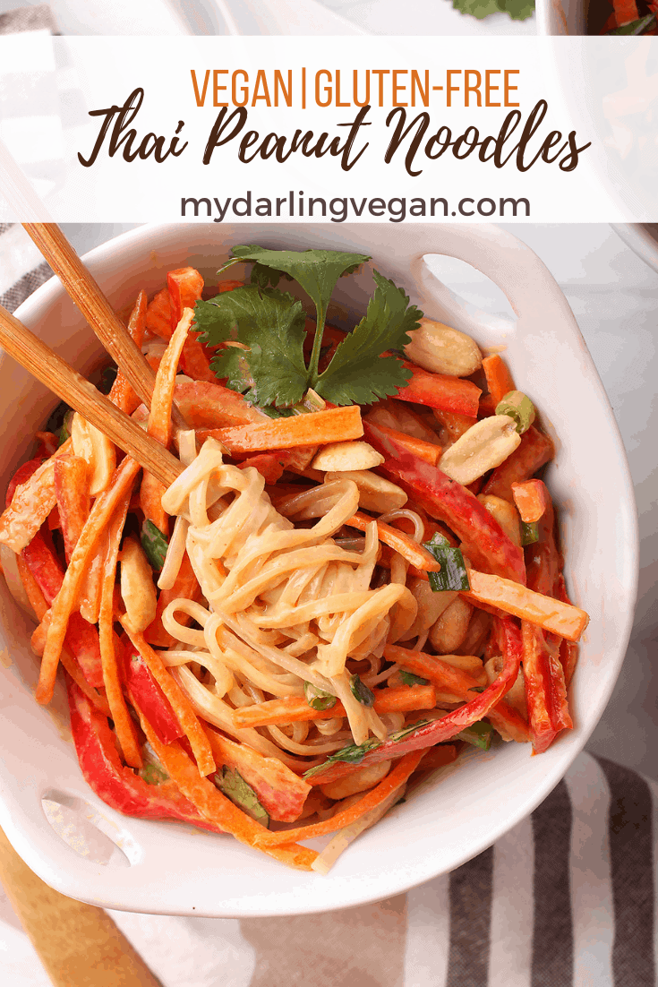 Vegan Peanut Noodles - My Darling Vegan