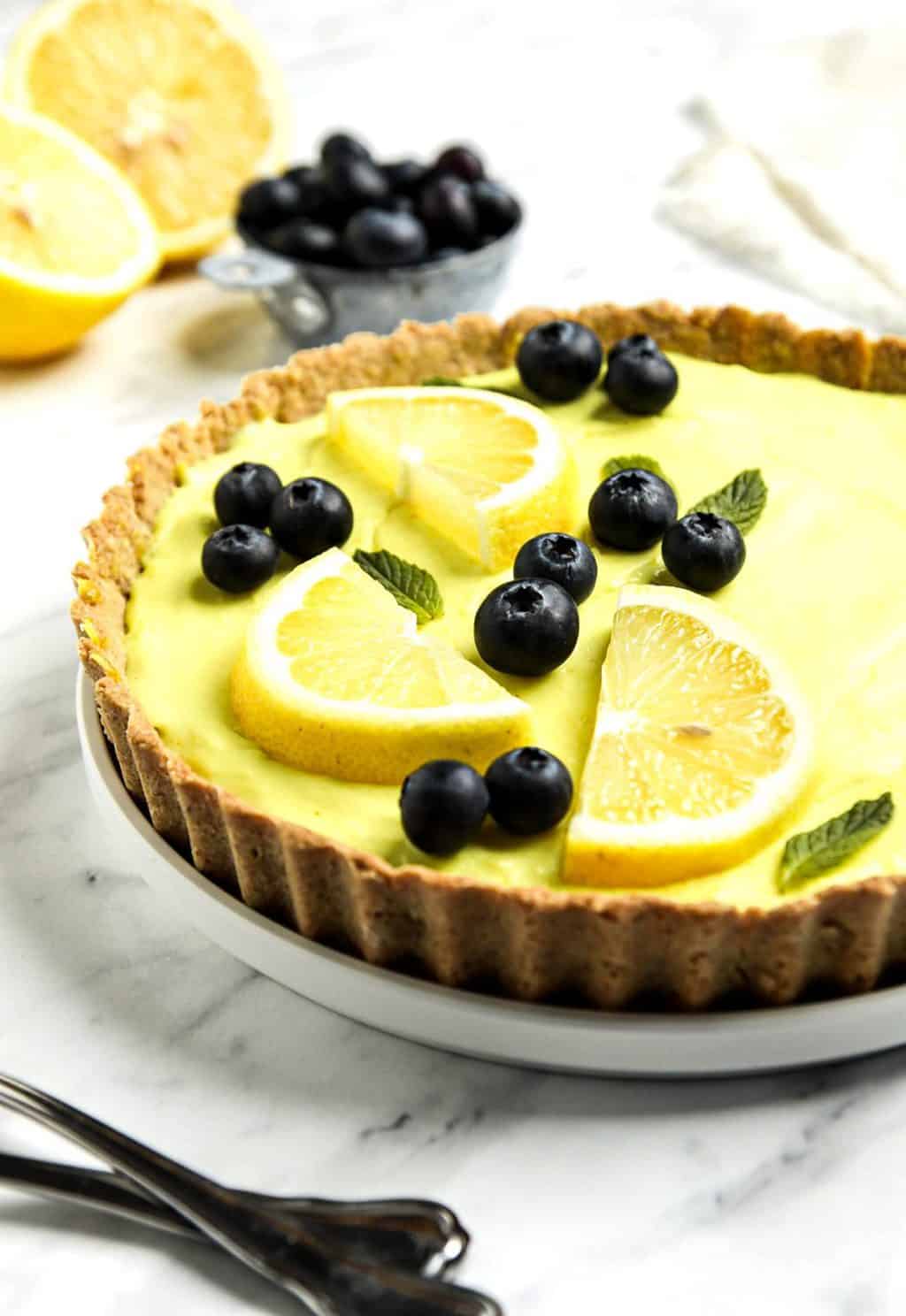 Vegan Lemon Tart Gluten Free My Darling Vegan