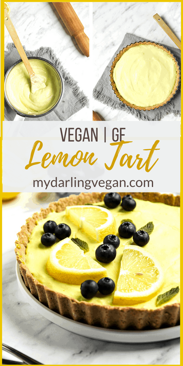 Vegan Lemon Tart (Gluten Free!) - My Darling Vegan