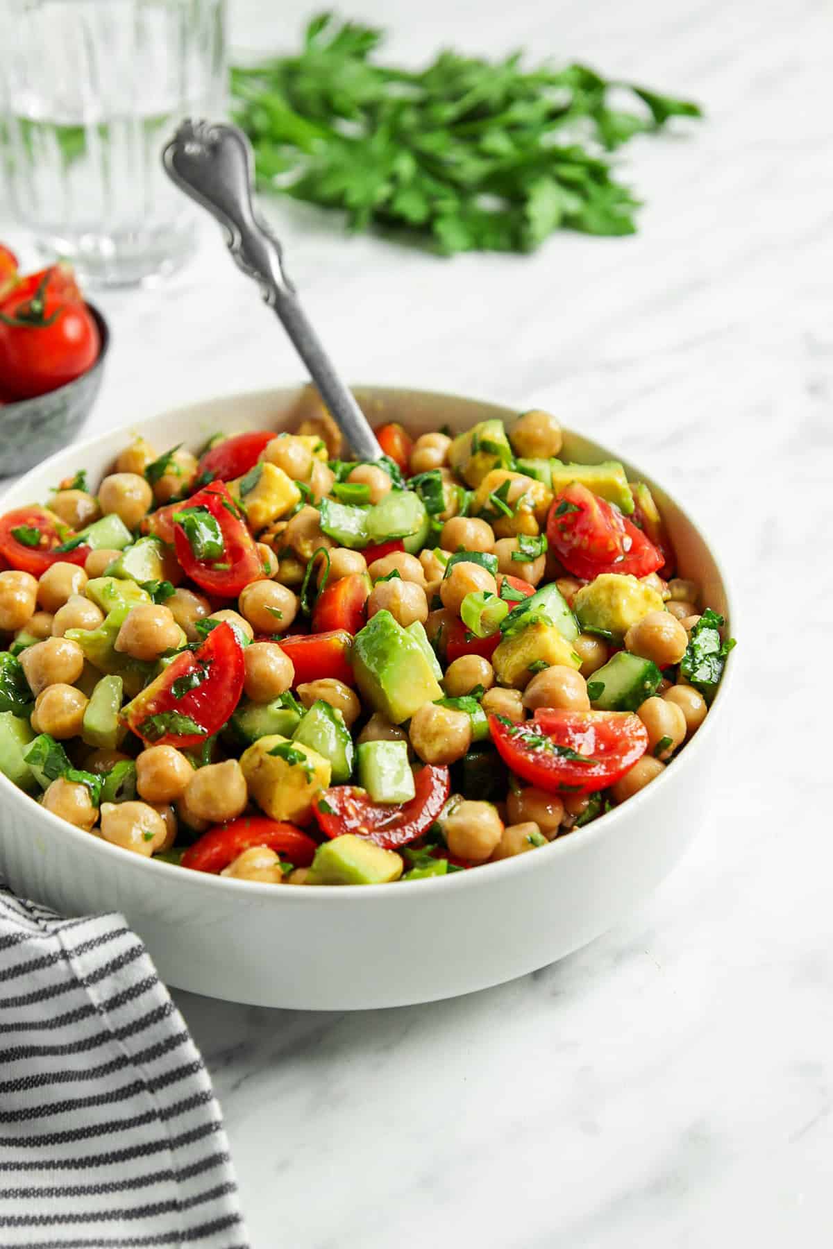 10-Minute Chickpea Salad (GF!) - My Darling Vegan