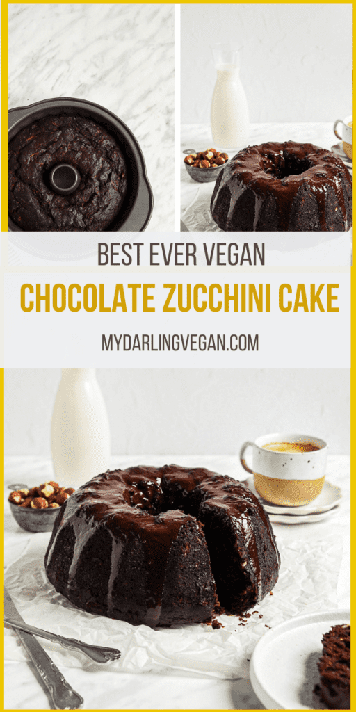 Vegan Chocolate Zucchini Cake - My Darling Vegan