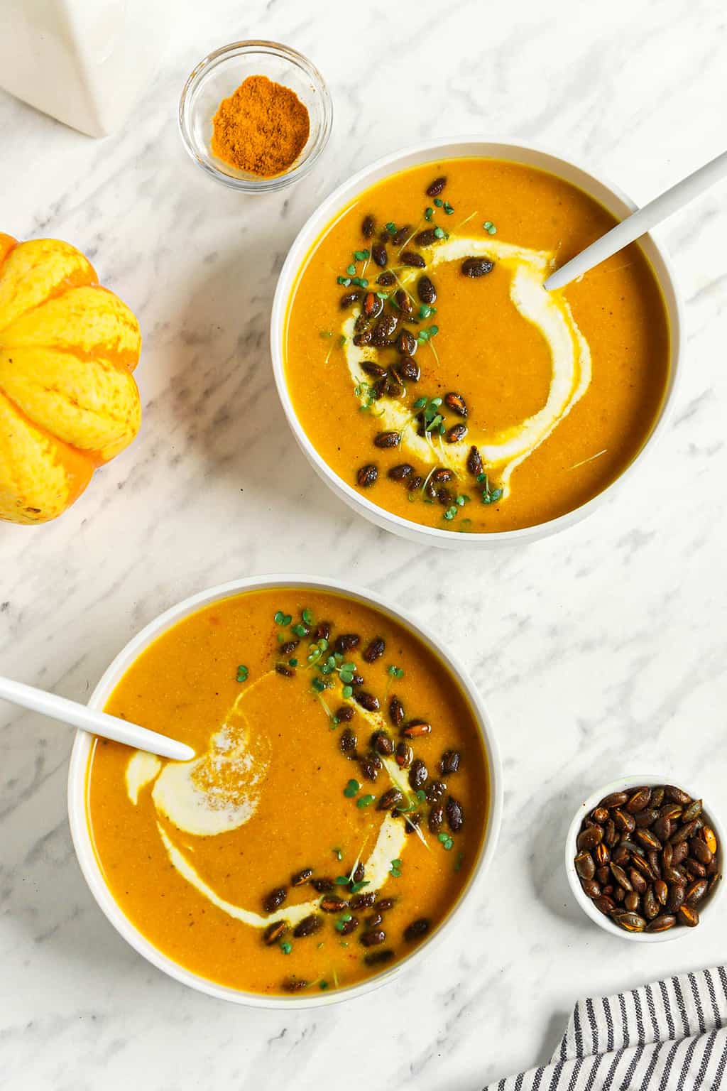 Pumpkin Curry Soup (Vegan!) - The Garden Grazer