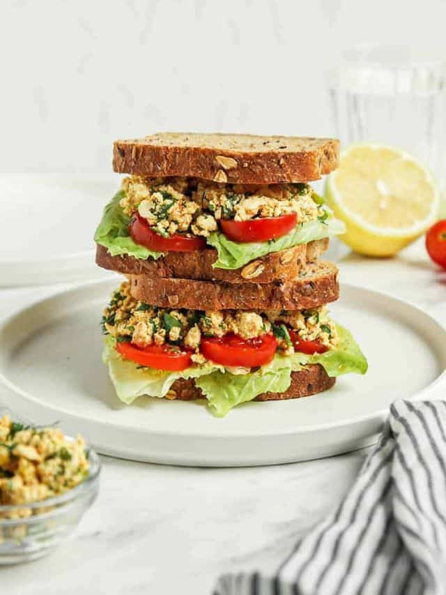 Tofu Egg Salad Sandwich Vegan My Darling Vegan