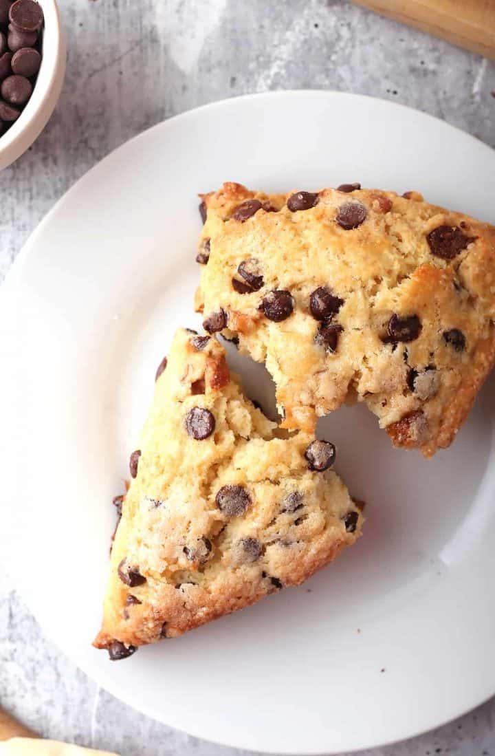 Chocolate Chip Scones w/ Walnuts | My Darling Vegan