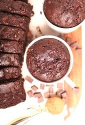 Chocolate Zucchini Cake in a mug