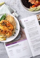 Cauliflower Steaks over red lentils